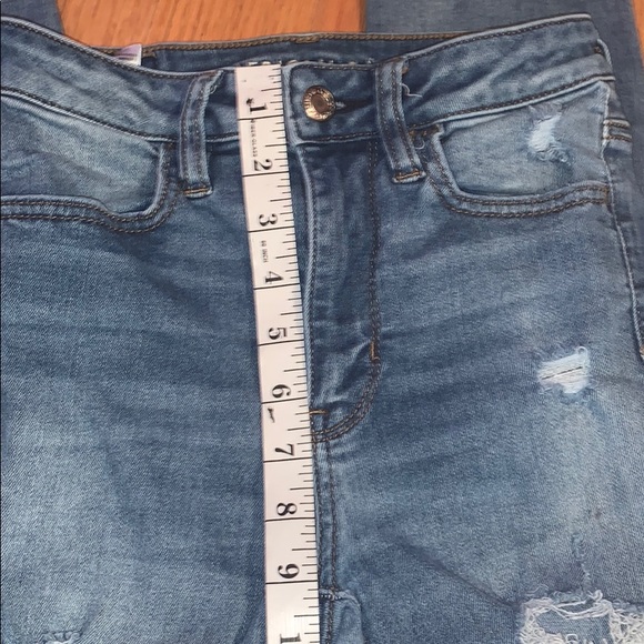 American Eagle Super Hi- Rise Jeggings 00 - Picture 6 of 7